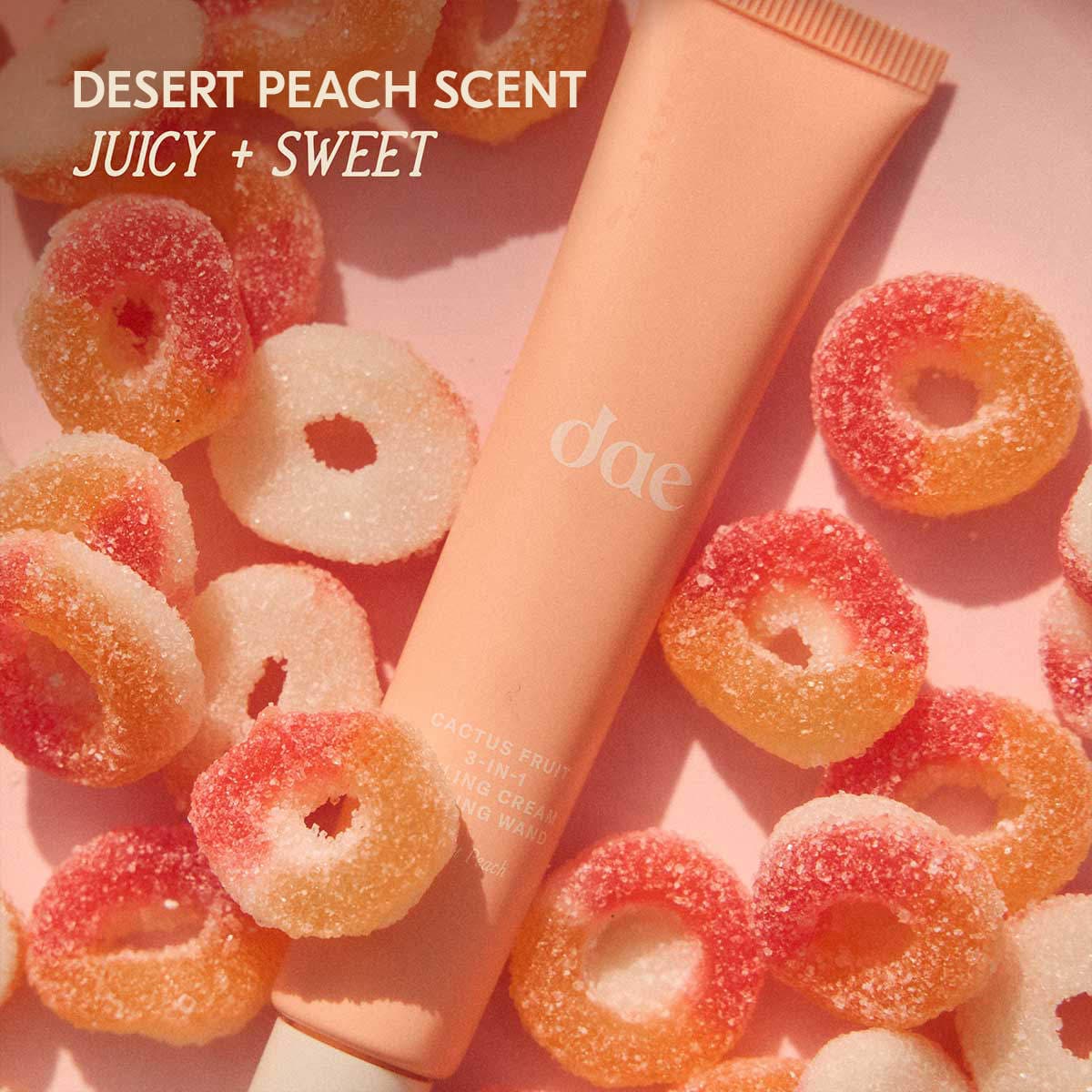 Pre-orden: dae | Cactus Fruit 3-in-1 Styling Cream with Taming Wand | Desert Peach