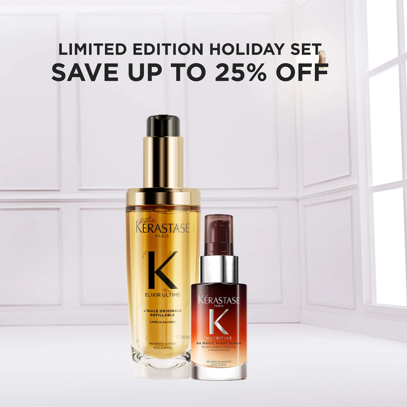Pre-orden: Kérastase | Elixir Ultime & 8H Magic Bestsellers Hair Gift Set