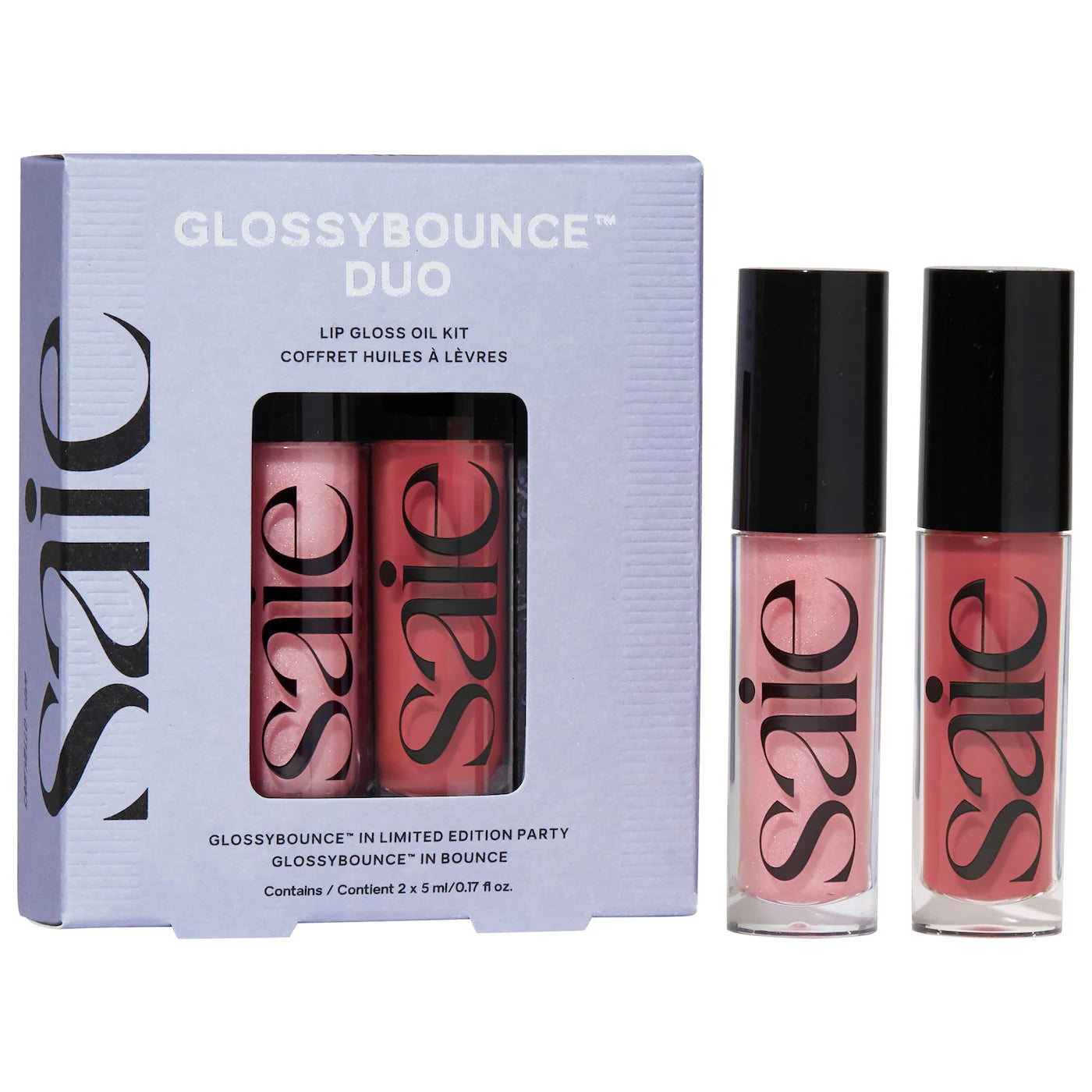 Pre-orden: Saie | Glossybounce™ Lip Gloss-Oil Duo Gift Set