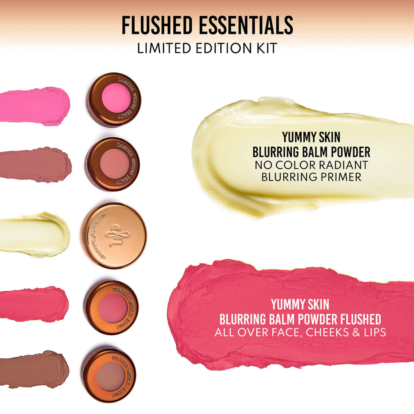 Pre-orden: Danessa Myricks Beauty | Mini Yummy Skin Flushed Essentials: Face & Lip Makeup Gift Set
