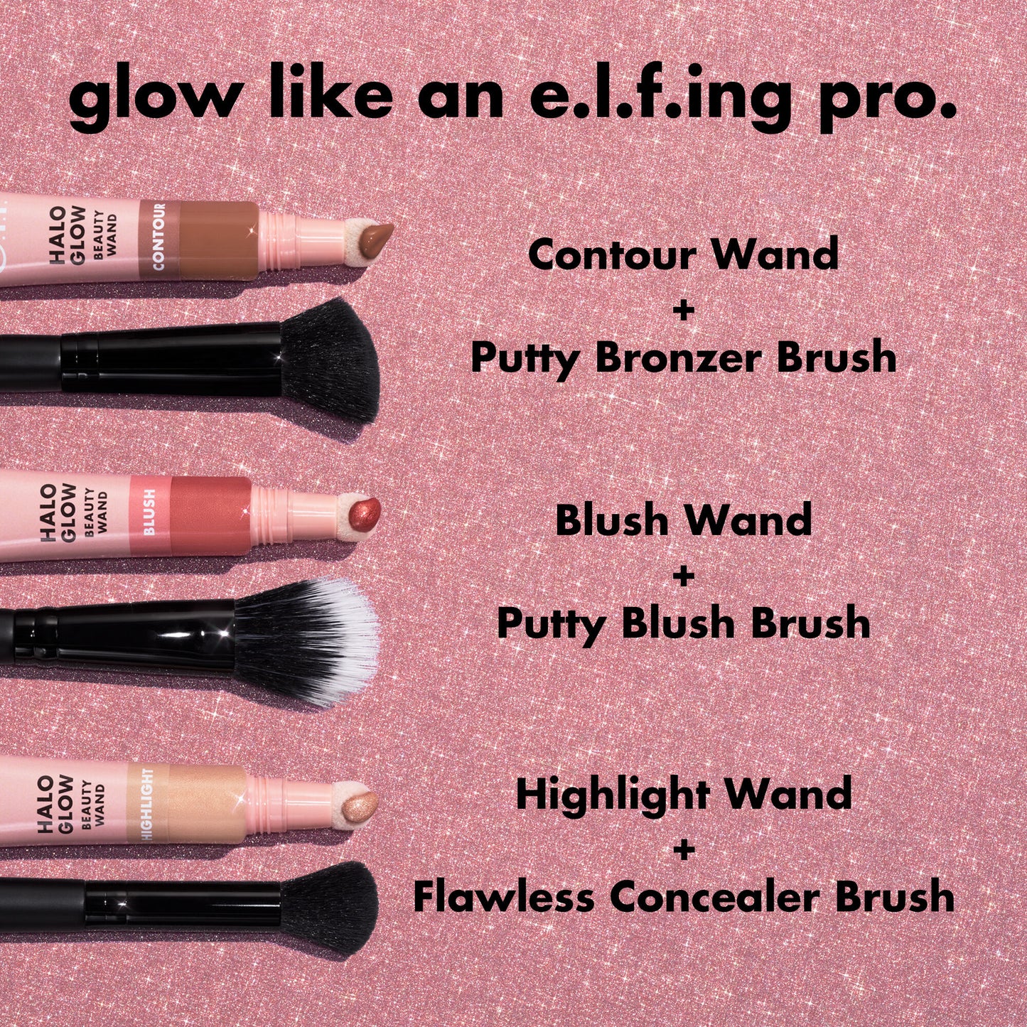 Elf | Halo Glow Blush Beauty Wand | Berry Radiant