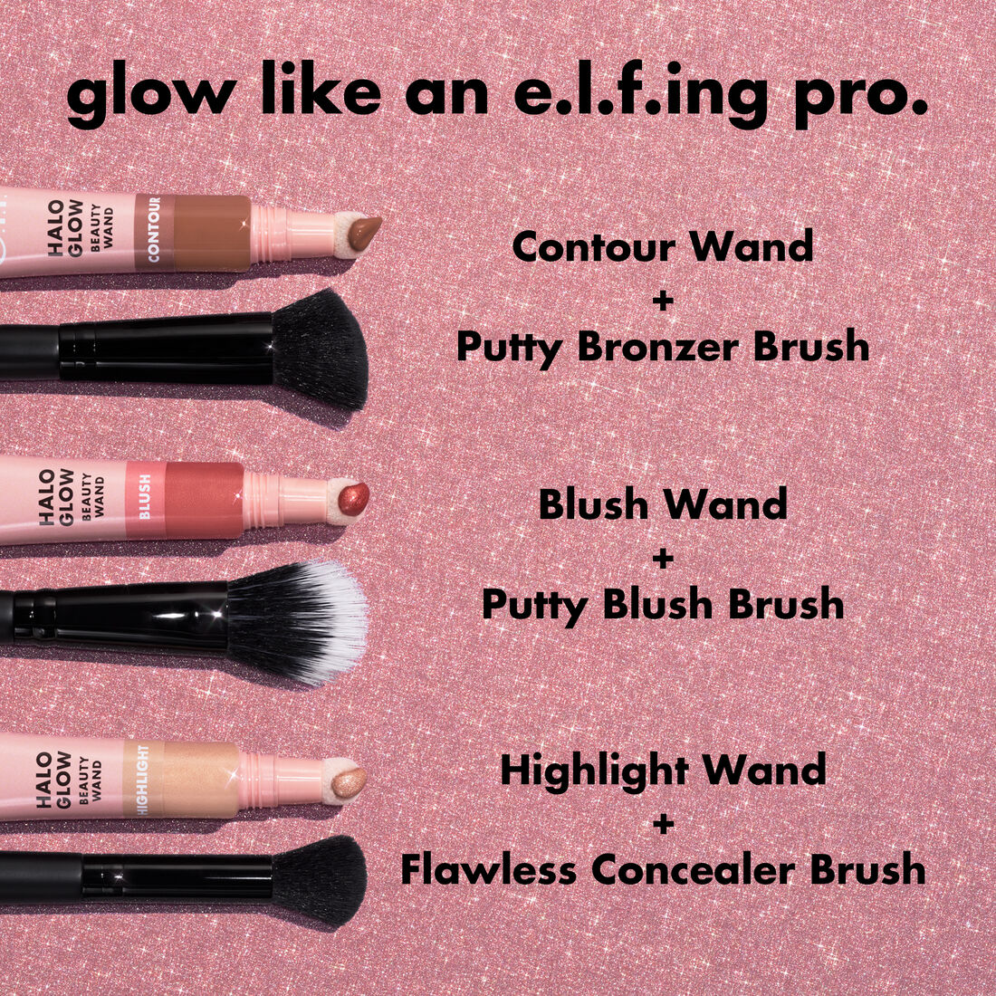 Elf | Halo Glow Highlight Beauty Wand | Champagne Campaign