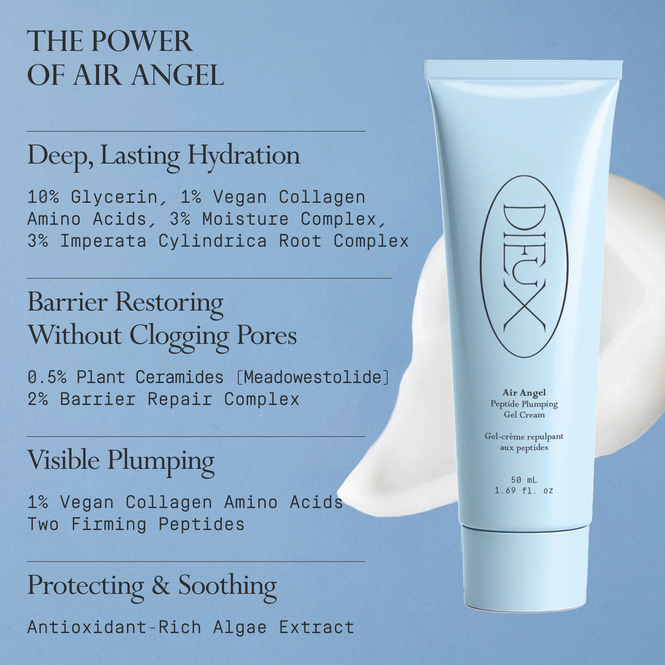 Pre-orden: Dieux | Air Angel Peptide Plumping Gel Cream