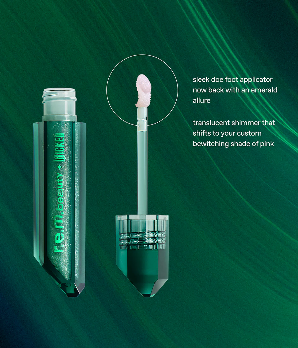 Pre-orden: r.e.m. beauty x Wicked | For Good So Popular pH Adaptive Lip Oil