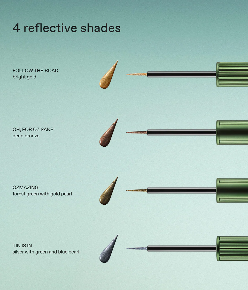 Pre-orden: r.e.m. beauty x Wicked | For Good Emerald City Metallic Eyeliner Set