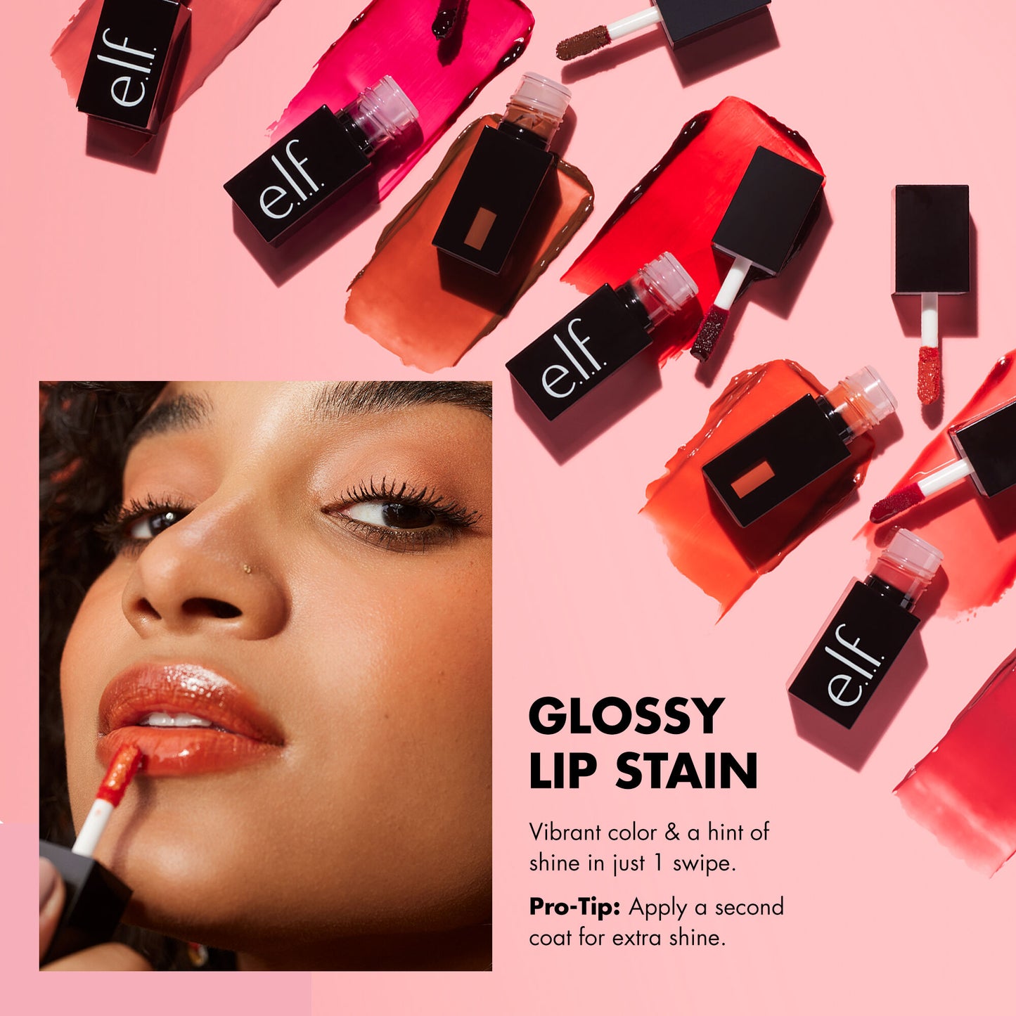 Elf | Glossy Lip Stain | Coral Cutie