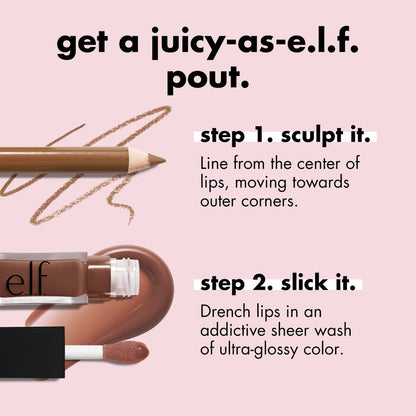 ELF | Cream Glide Lip Liner | Pinky Swear (beige pink)