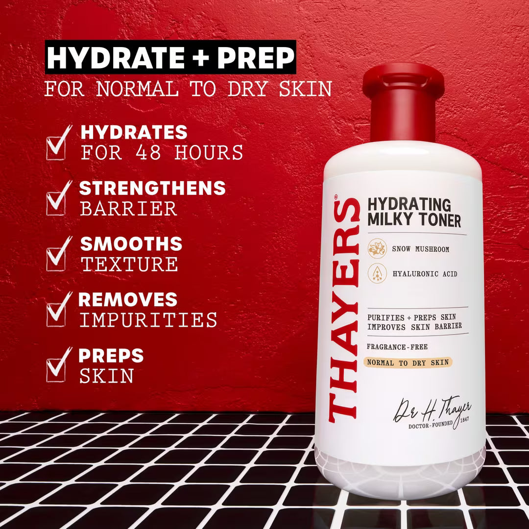 Pre-orden: Thayers | Milky Hydrating Face Toner with Snow Mushroom and Hyaluronic Acid
