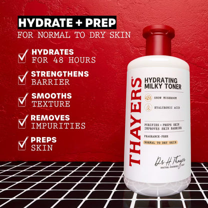 Pre-orden: Thayers | Milky Hydrating Face Toner with Snow Mushroom and Hyaluronic Acid