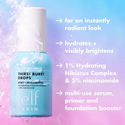 Pre-orden: e.l.f. Cosmetics |  Holy Hydration! Thirst Burst Drops Dewy + Brightening