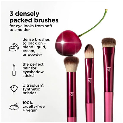 Pre-orden: Real Techniques | Cherry On Top MesmerEYES Brush Trio