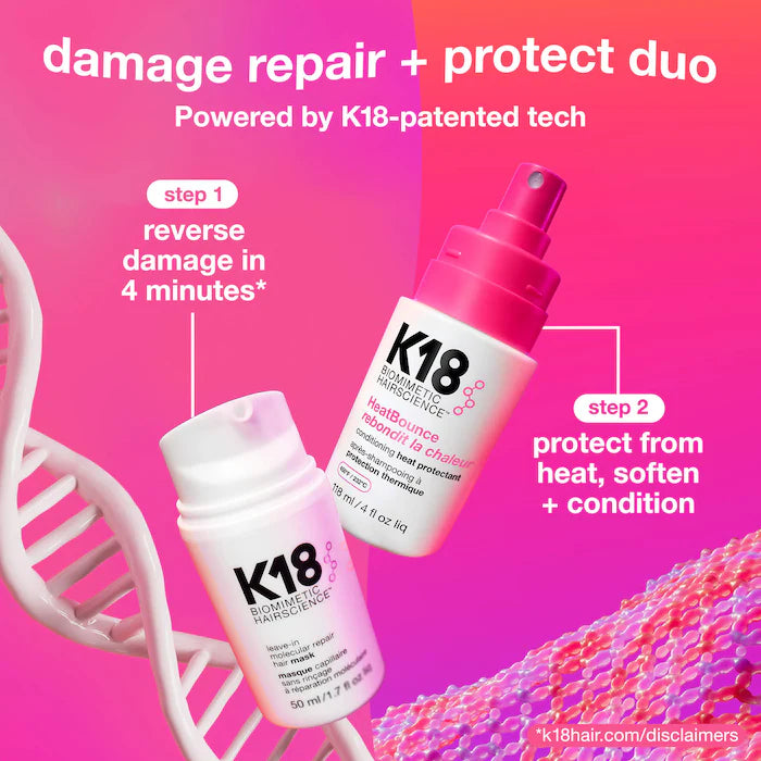 K18 Biomimetic Hairscience | HeatBounce™ Leave-In Conditioner Heat Protectant (Acondicionador sin Enjuague con Protector Térmico) | Pre-orden
