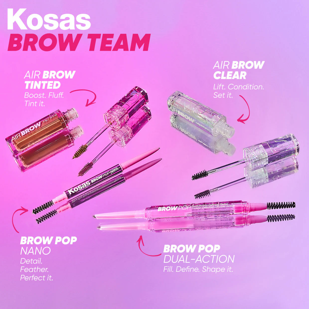 Kosas | Air Brow - Tinted Volumizing Treatment Gel | Pre-orden