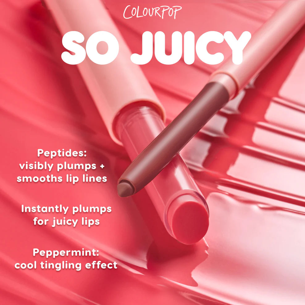 Colourpop | So Juicy Plumping Gloss Balm With Peptides | Guava Glaze