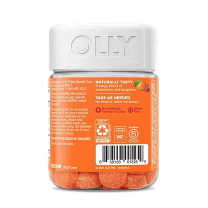 OLLY | Laser Focus Gummies with Ginseng, Alpha GPC & B Vitamins - Berry Tangerine | 36ct