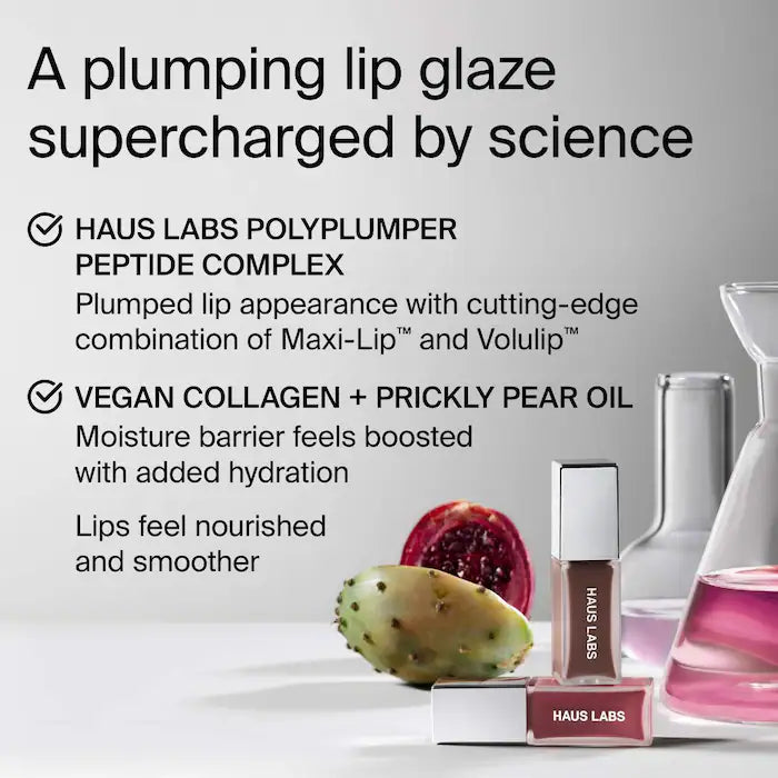 Pre Venta: HAUS LABS BY LADY GAGA | PhD Hybrid Lip Glaze Plumping Gloss | Macaron