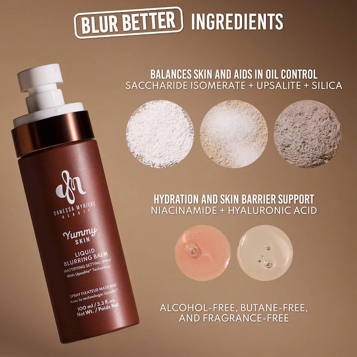 Pre-orden: Danessa Myricks Beauty | Yummy Skin Liquid Blurring Balm Mattifying Setting Spray