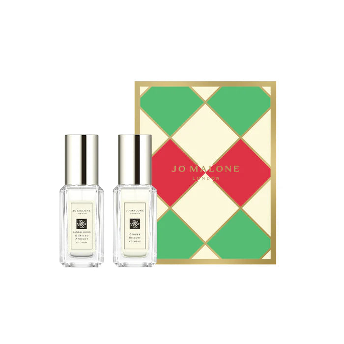 Pre-orden: Jo Malone London | Mini Ginger Biscuit + Sandalwood & Spiced Apricot Cologne Duo Gift Set
