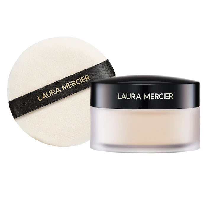 Pre-orden: Laura Mercier | Indulgent Icons Ultra-Blur Translucent Loose Setting Powder & Velour Puff Duo Gift Set