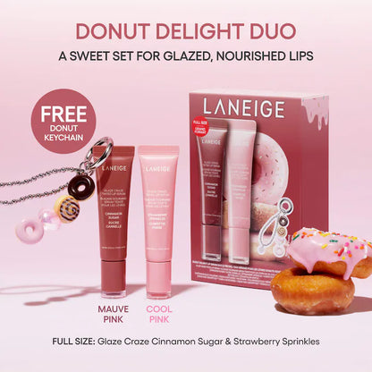 LANEIGE | Glaze Craze Donut Delight Hydrating Tinted Lip Serum Duo | Pre-orden