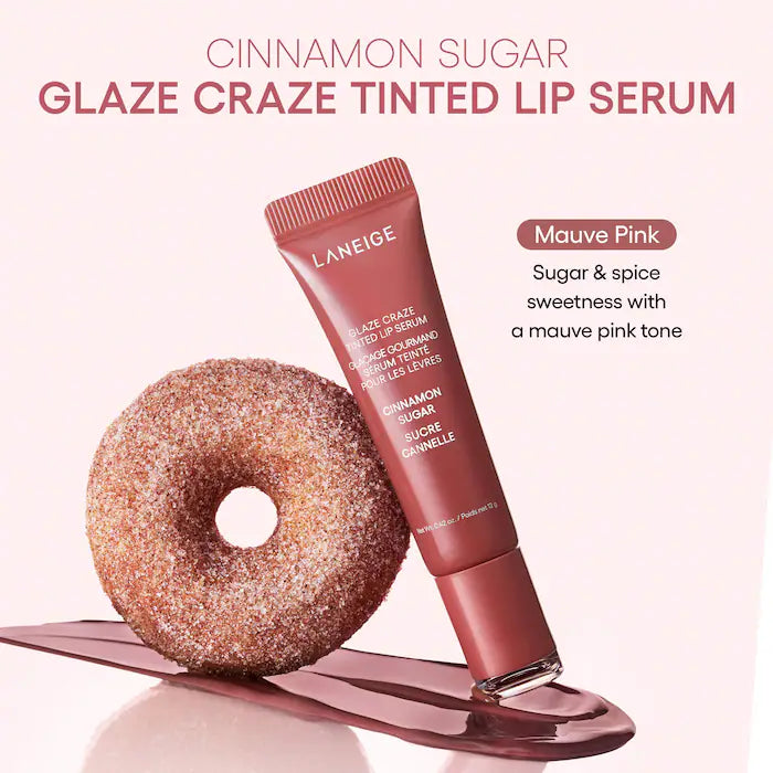 LANEIGE | Glaze Craze Donut Delight Hydrating Tinted Lip Serum Duo | Pre-orden