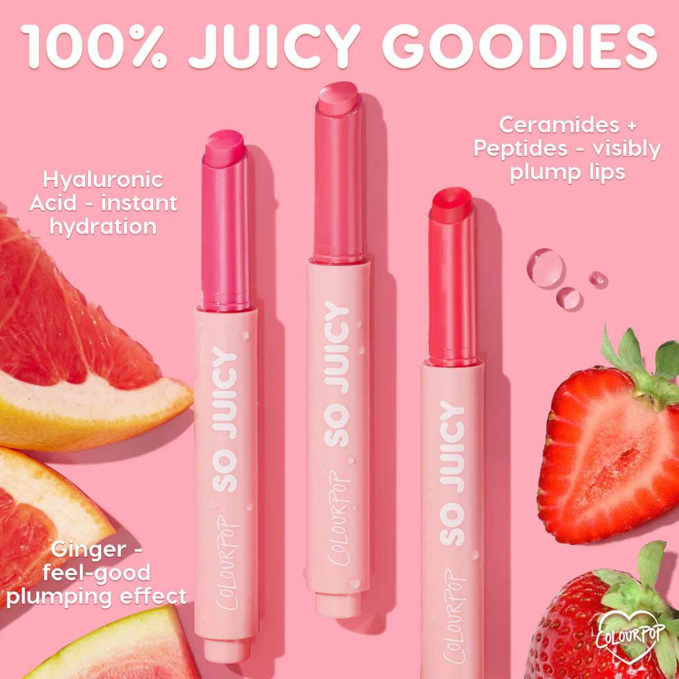 Colourpop | So Juicy Plumping Gloss Balm With Peptides | Passenger Princess