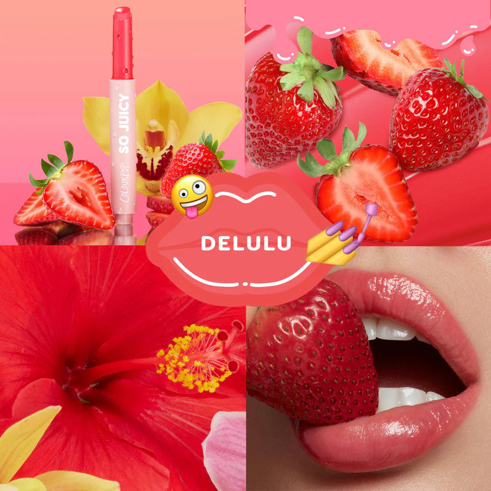 Colourpop | So Juicy Plumping Gloss Balm With Peptides | Delulu