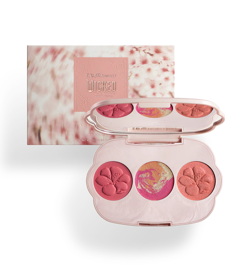 Pre-orden: r.e.m. beauty x Wicked | For Good Cherry Blossom Blush Palette