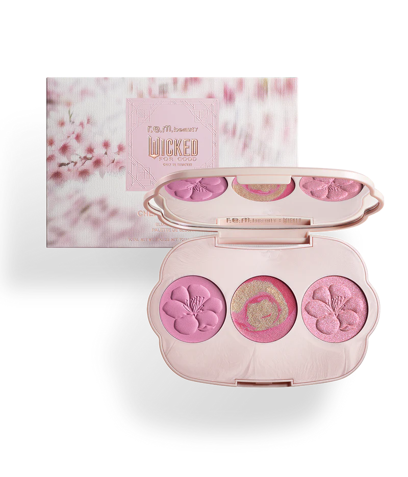 Pre-orden: r.e.m. beauty x Wicked | For Good Cherry Blossom Blush Palette