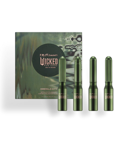Pre-orden: r.e.m. beauty x Wicked | For Good Emerald City Metallic Eyeliner Set