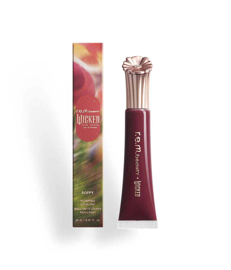 Pre-orden: r.e.m. beauty x Wicked | For Good Poppy Plumping Lip Gloss