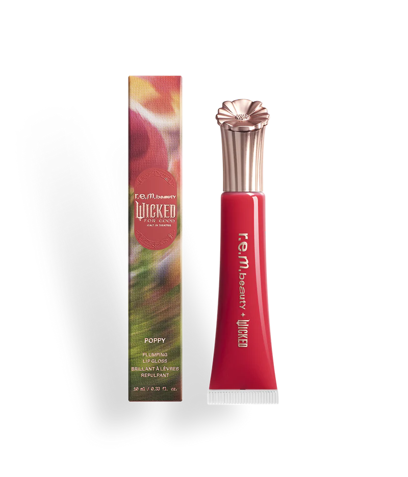 Pre-orden: r.e.m. beauty x Wicked | For Good Poppy Plumping Lip Gloss