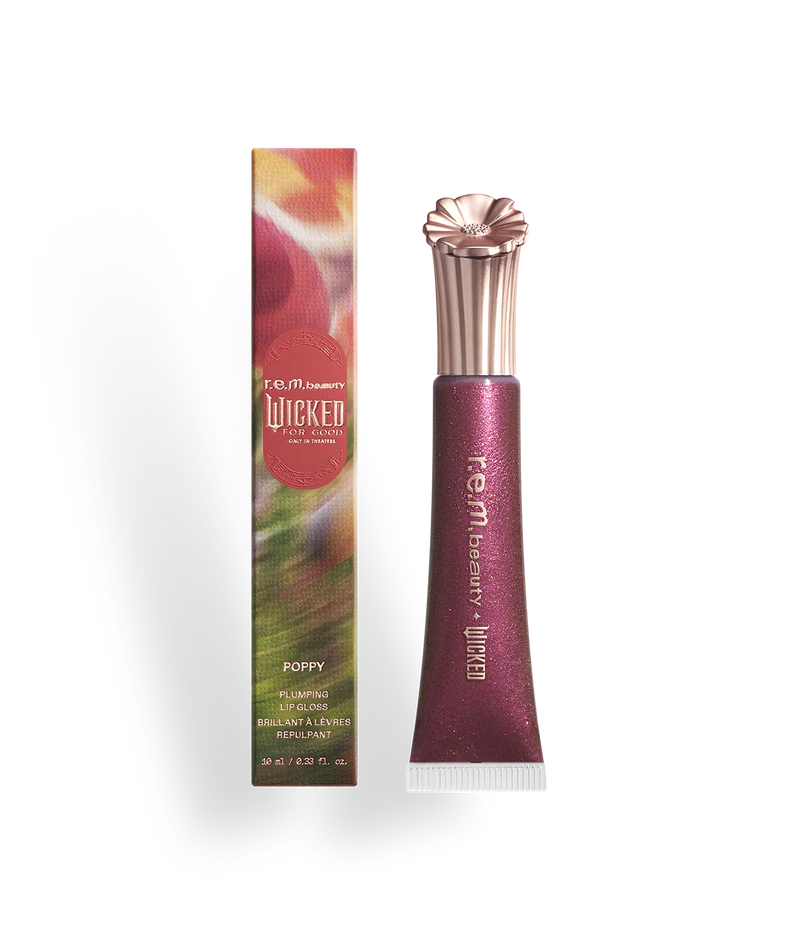 Pre-orden: r.e.m. beauty x Wicked | For Good Poppy Plumping Lip Gloss
