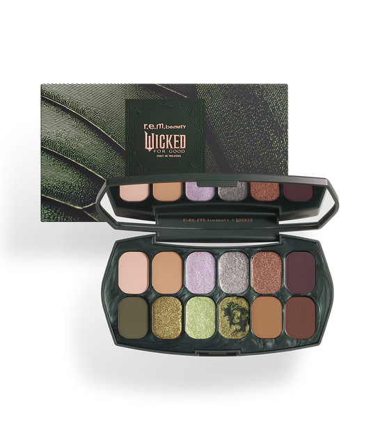Pre-orden: r.e.m. beauty x Wicked | For Good Ozian Forest Eyeshadow Palette