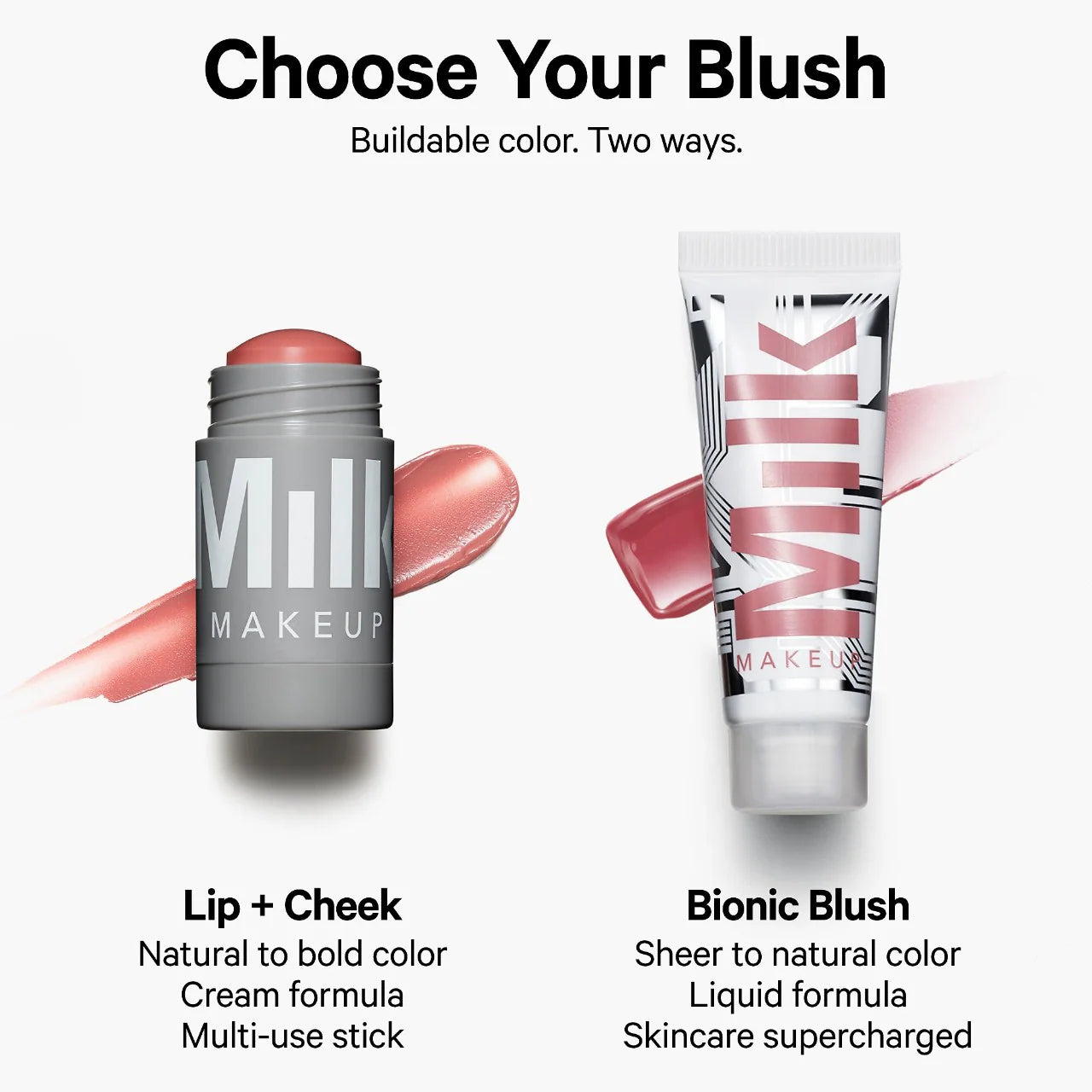 Milk Makeup | Lip + Cheek Cream Blush Stick | Perk