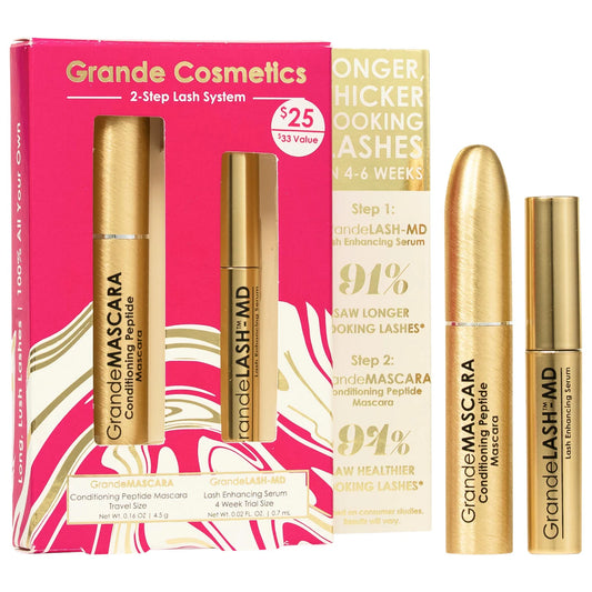 Pre-orden: Grande Cosmetics | 2-Step Lash System Mini GrandeLASH-MD & GrandeMASCARA