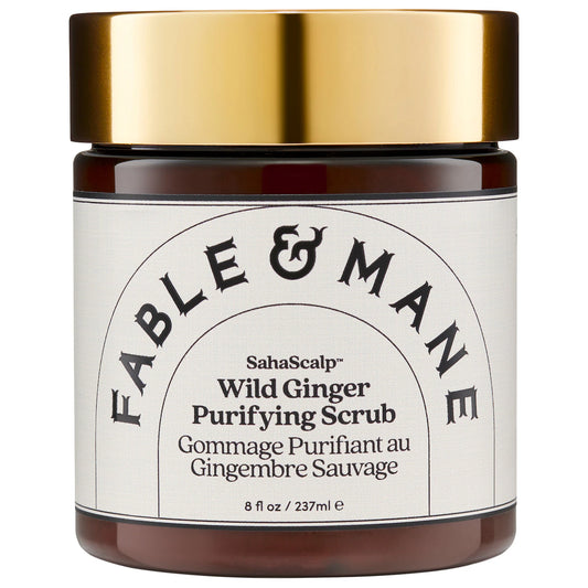 Fable & Mane | SahaScalp Wild Ginger Purifying Scrub | 237 mL