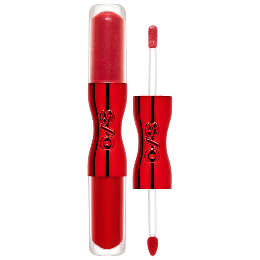 ONE/SIZE by Patrick Starrr | Lip Snatcher Hydrating Liquid Lipstick and Lip Gloss Duo | O/S Red