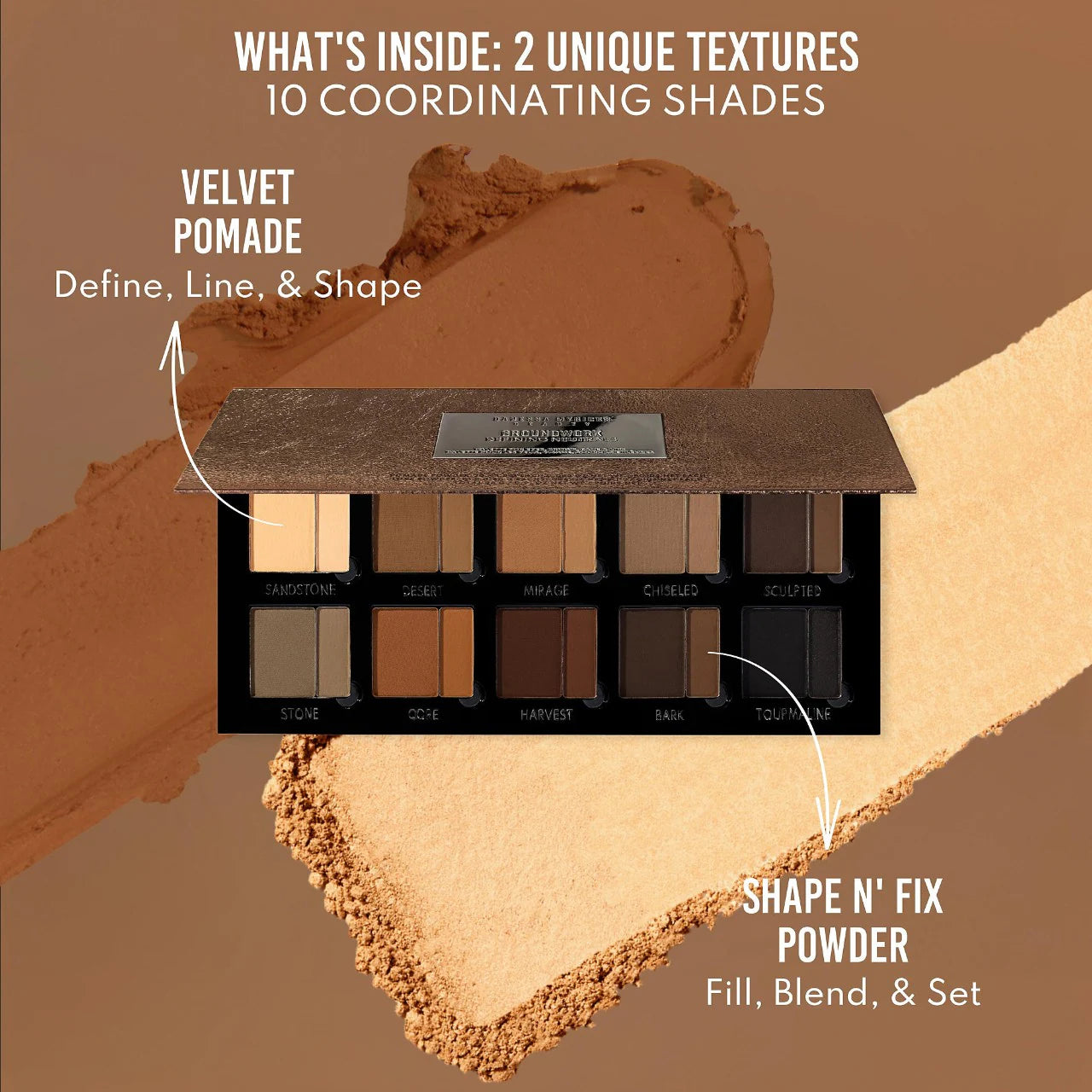 Danessa Myricks Beauty | Groundwork: Defining Neutrals - Palette For Eyes, Brows, Face & Lips