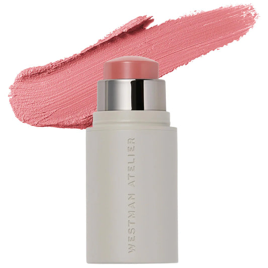 Westman Atelier | Mini Petite Baby Cheeks Lip + Cheek Cream Blush Stick | Petal