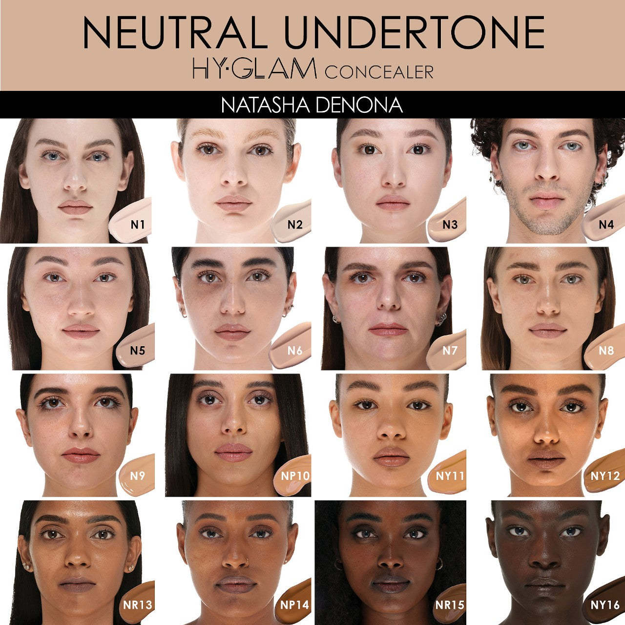 Natasha Denona | HY-GLAM Concealer |  N6 - light medium neutral