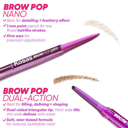 Pre Venta: Kosas | Brow Pop Nano Ultra-Fine Detailing + Feathering Eyebrow Pencil