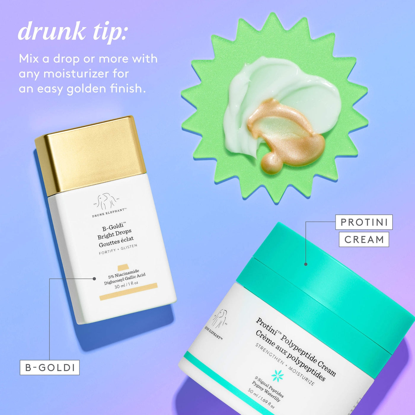 Pre Venta: Drunk Elephant | B-Goldi™ Bright Illuminating Drops with 5% Niacinamide
