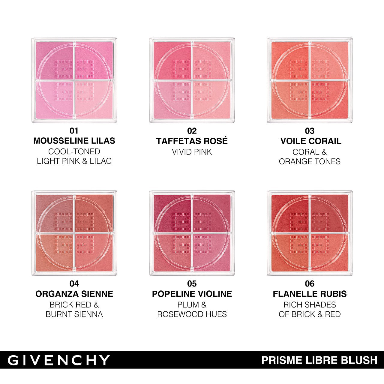 Pre Venta: Givenchy | Prisme Libre Loose Powder Blush 12H Radiance | Voile Corail