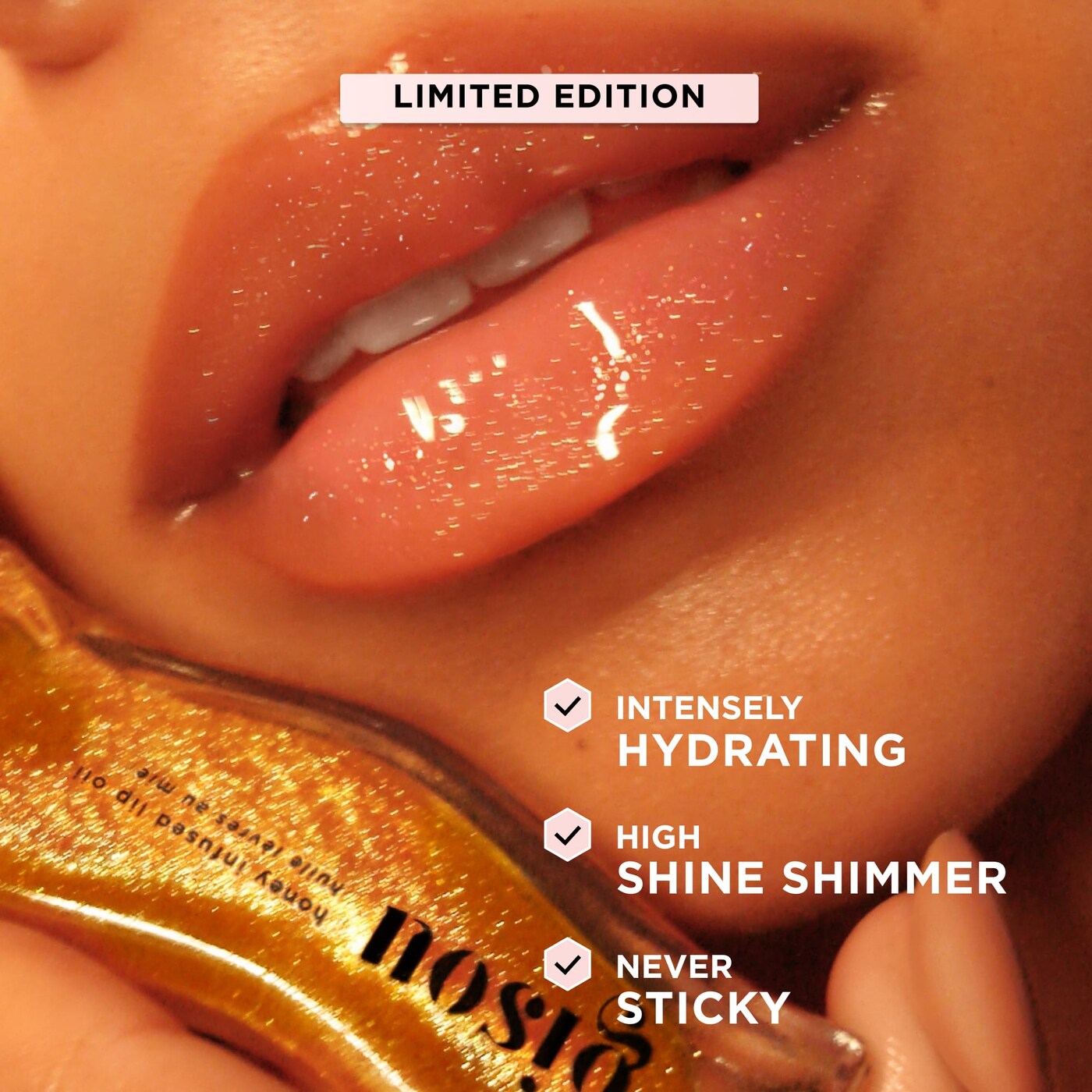 Gisou | Honey Infused Lip Oil | Shimmer finish