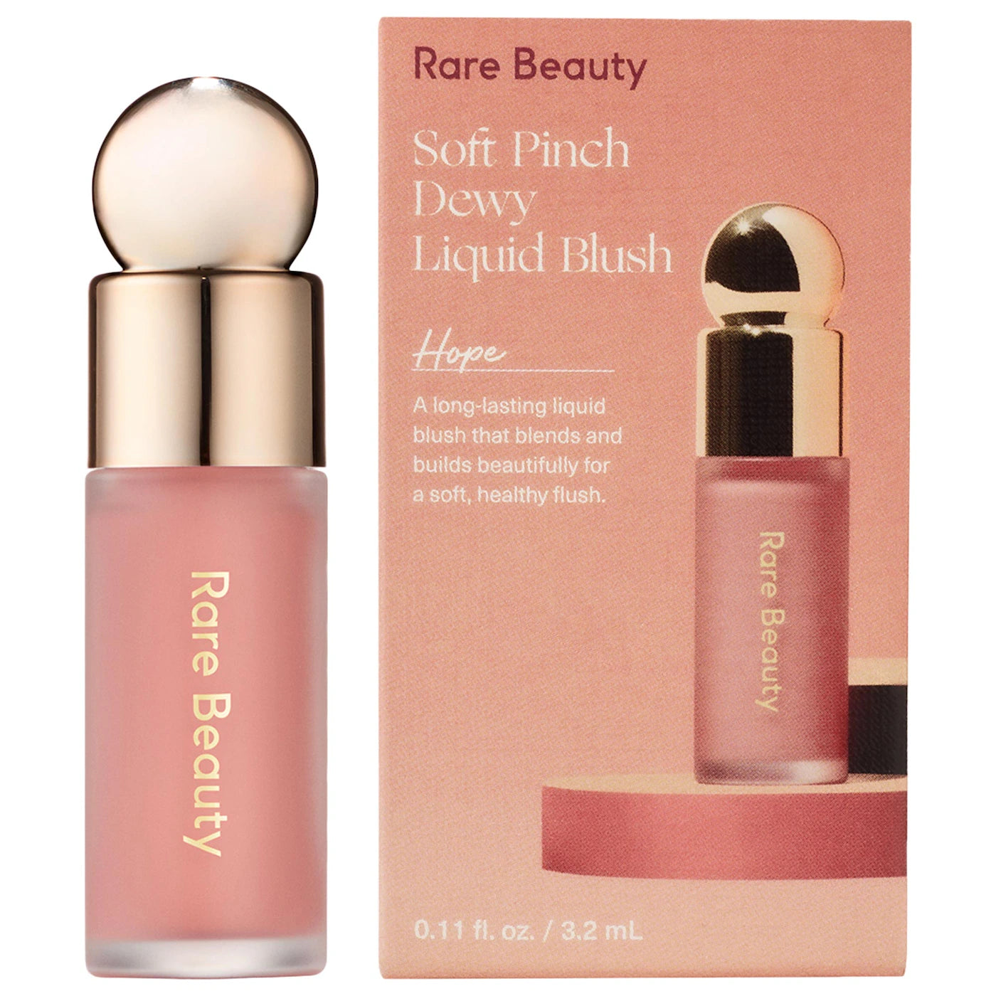 Rare Beauty by Selena Gomez | Mini Soft Pinch Liquid Blush | Hope - nude mauve