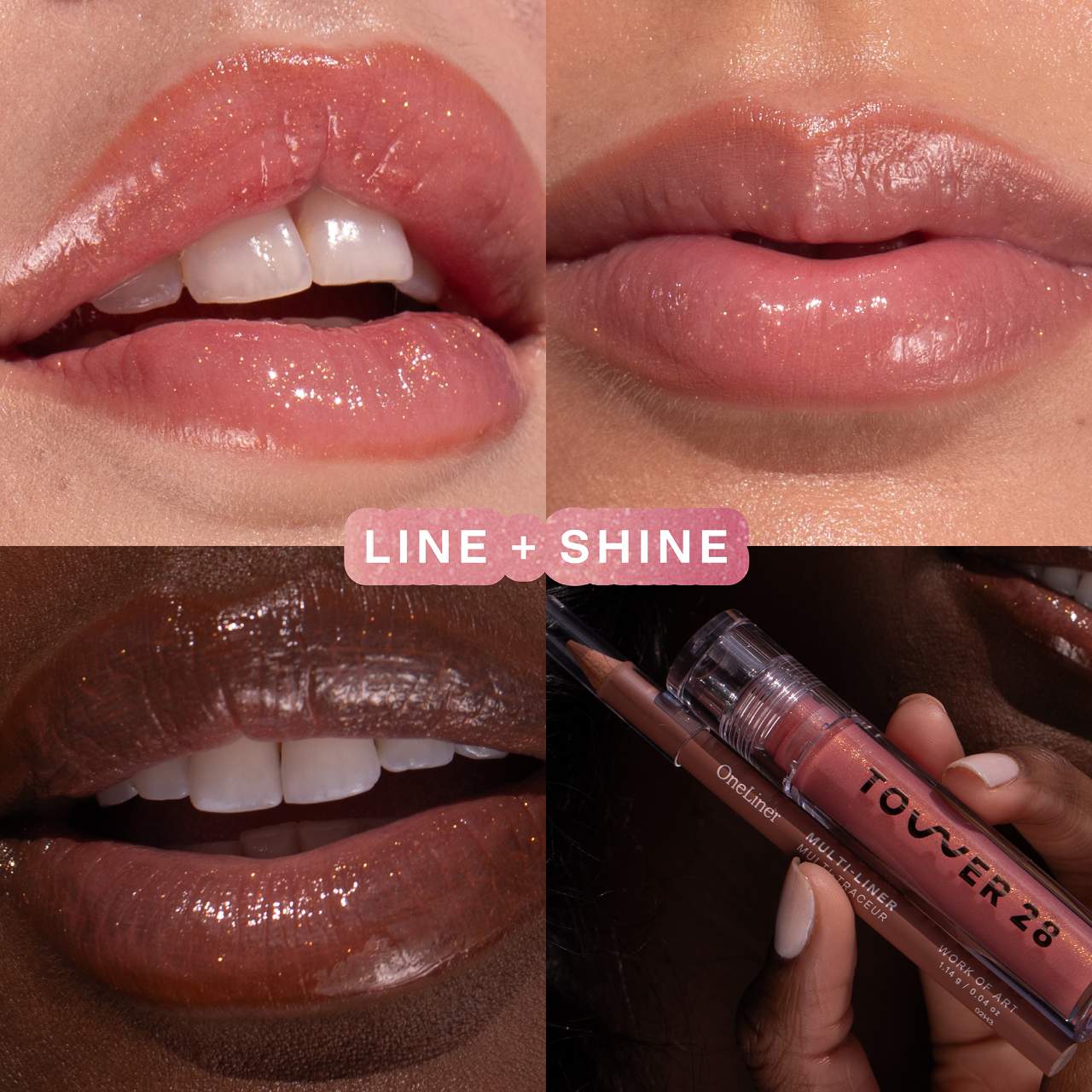 Tower 28 | Beauty Line + Shine Lip Liner and Lip Gloss Set