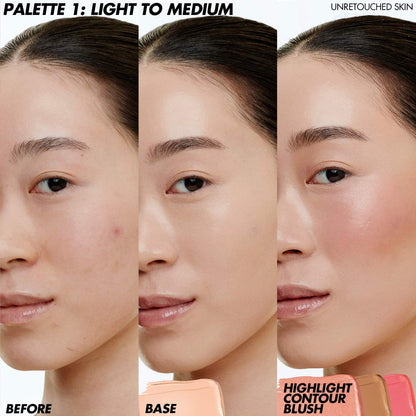 Sephora Sale: MAKE UP FOR EVER HD | Skin Face Essentials - Full Face Cream Palette | Palette 1: Light to Medium