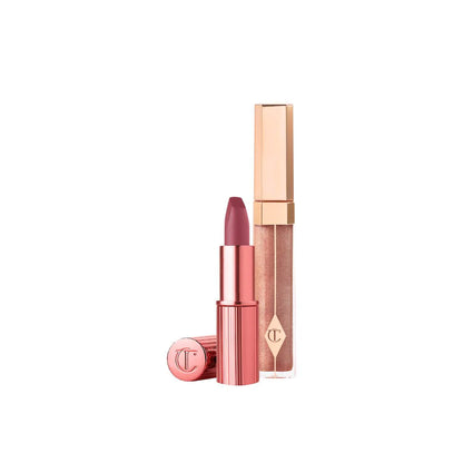 Charlotte Tilbury | K.I.S.S.I.N.G Lipstick and Lip Gloss Duos | 90's Pink