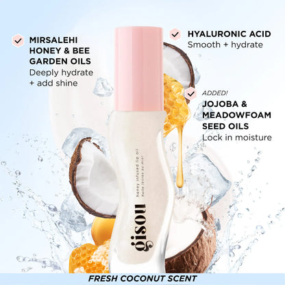 Pre Venta: Gisou | Honey Infused Hydrating Lip Oil | Coconut Frost